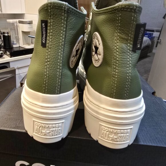 Converse Women's Green High-Top Sneakers - Picture 9 of 14